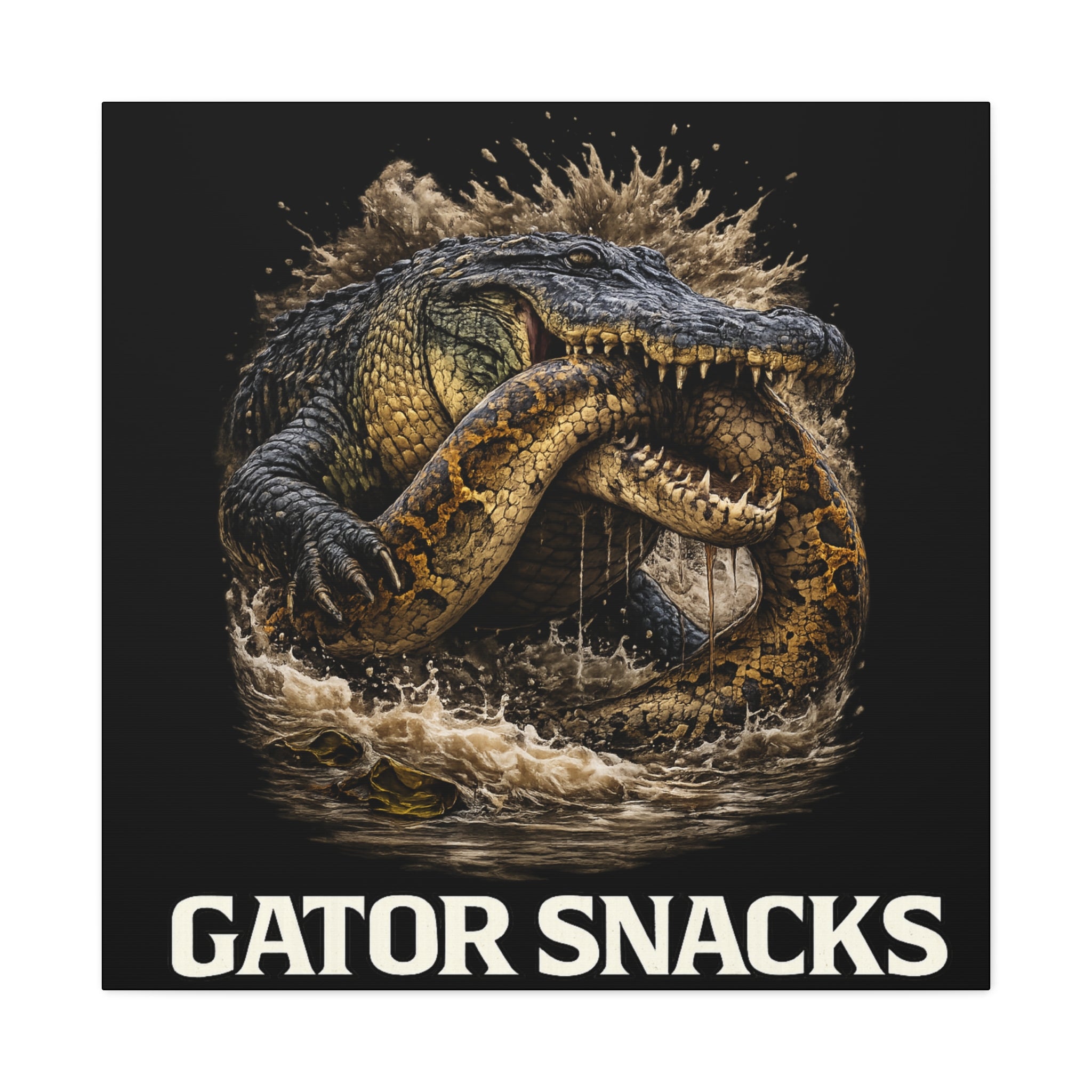 “Gator Snacks” Canvas — Survival of the Strongest