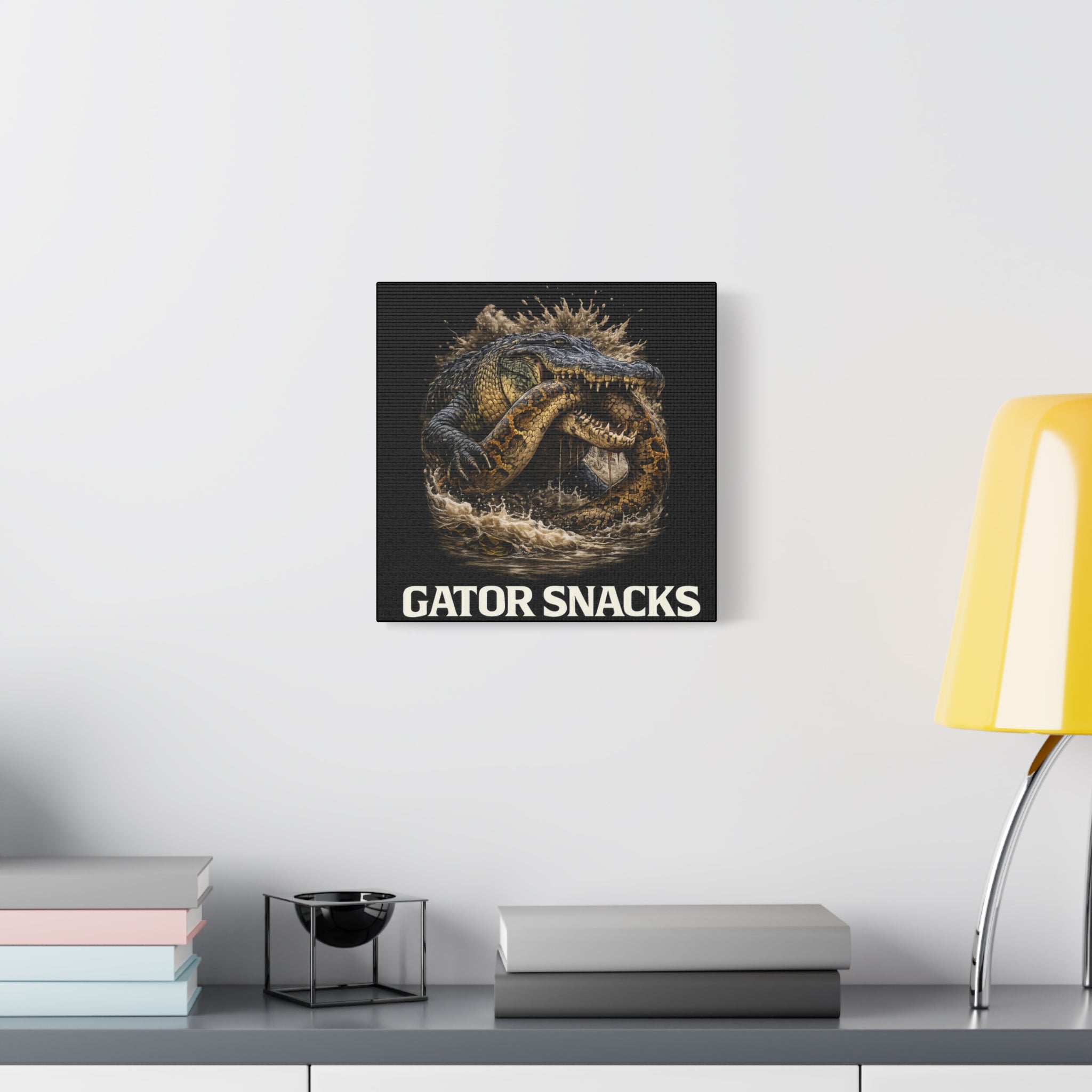 “Gator Snacks” Canvas — Survival of the Strongest