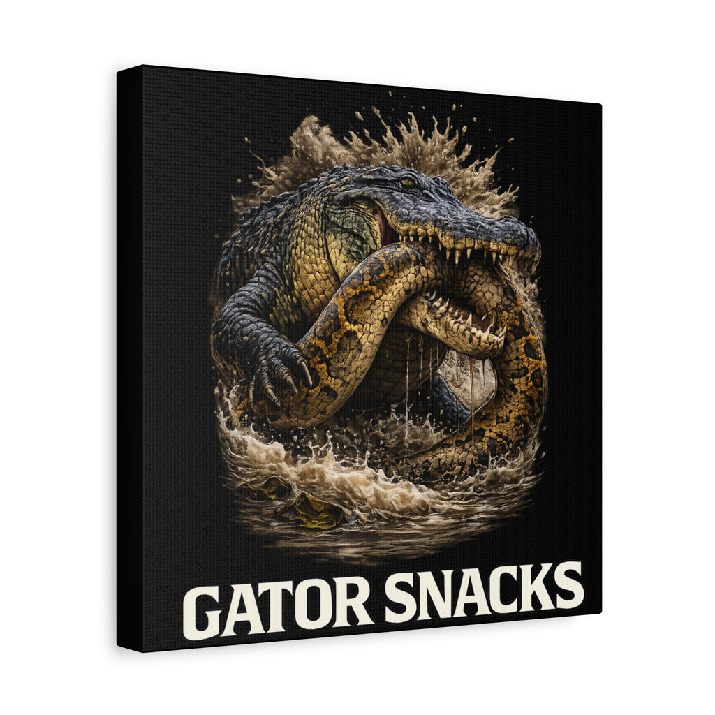 “Gator Snacks” Canvas — Survival of the Strongest