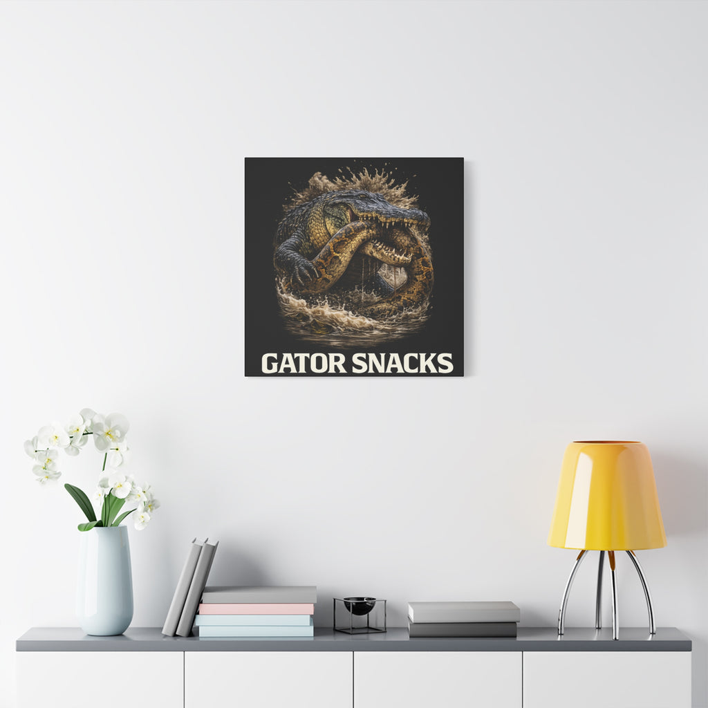 “Gator Snacks” Canvas — Survival of the Strongest