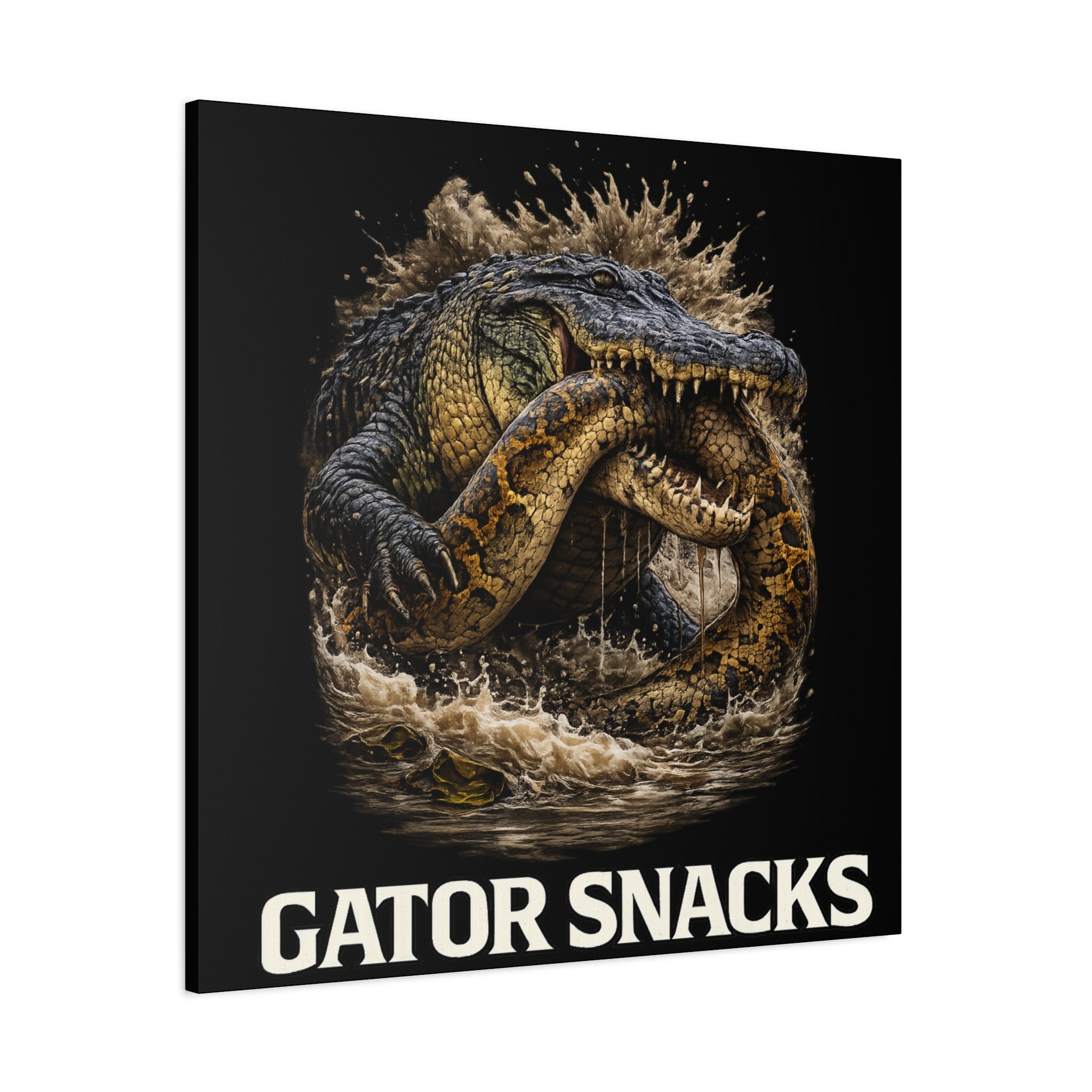 “Gator Snacks” Canvas — Survival of the Strongest