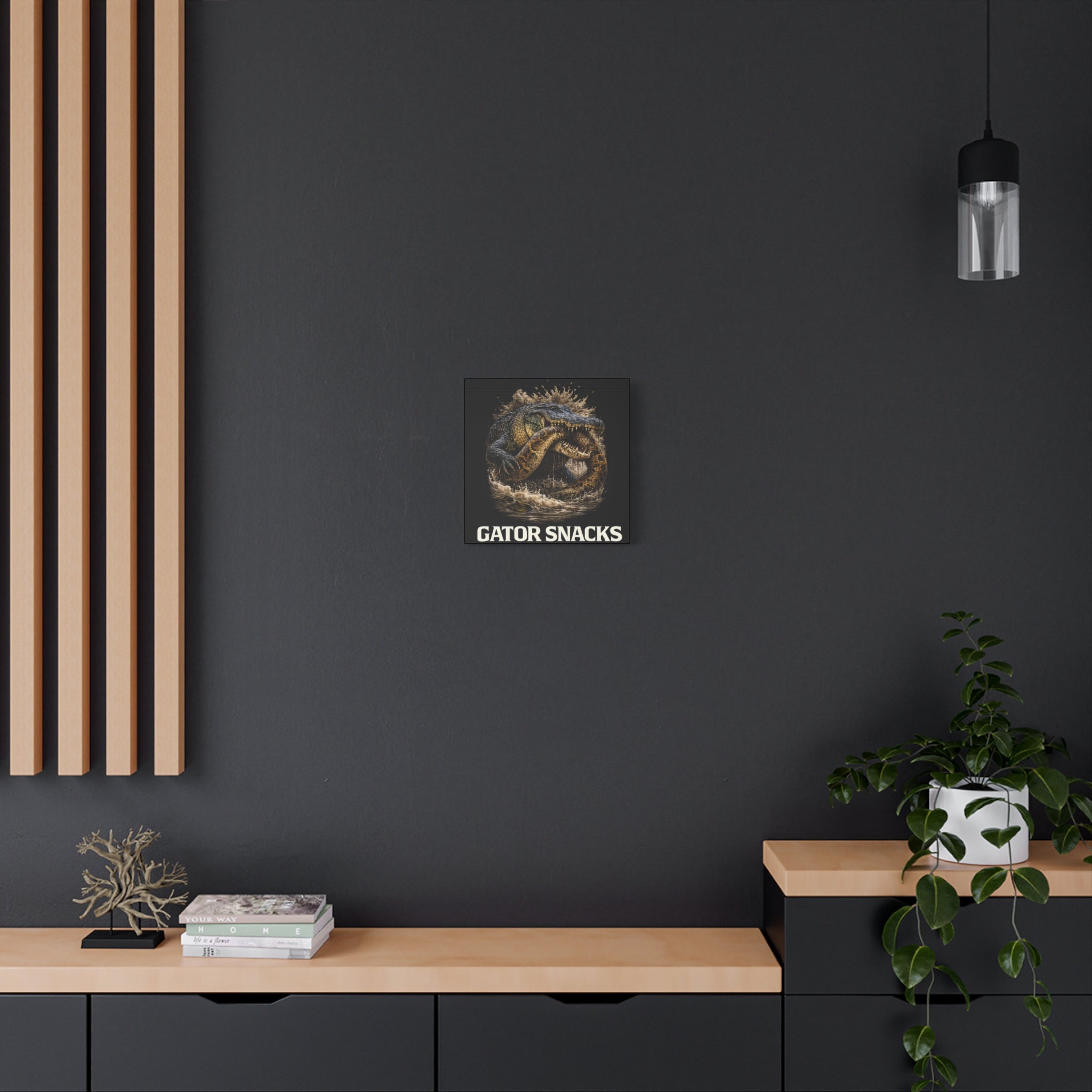 “Gator Snacks” Canvas — Survival of the Strongest