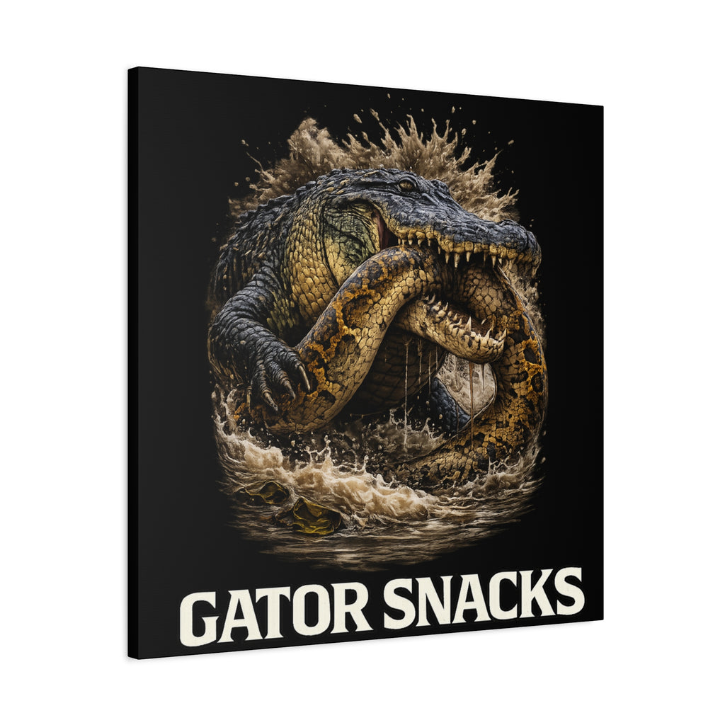 “Gator Snacks” Canvas — Survival of the Strongest