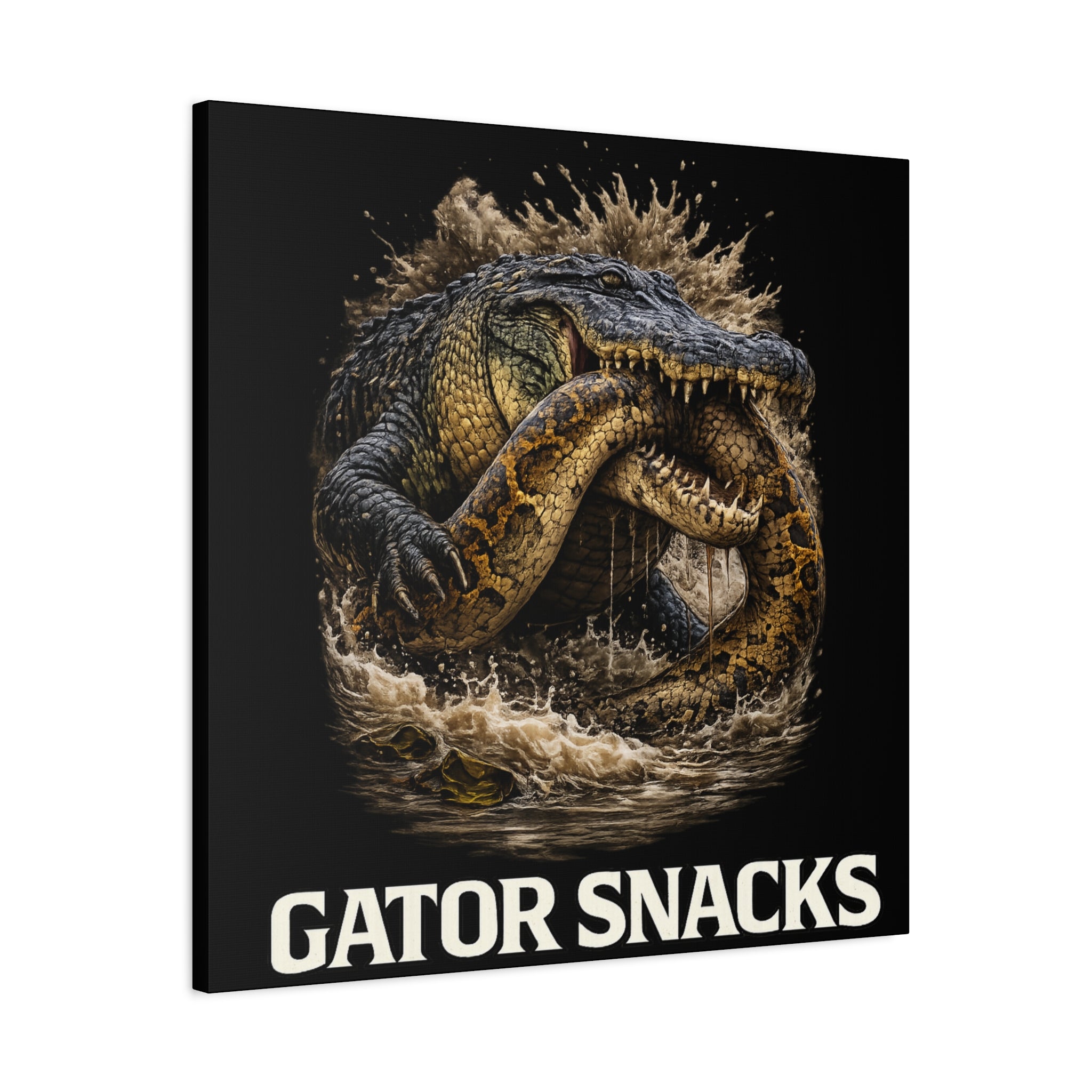 “Gator Snacks” Canvas — Survival of the Strongest