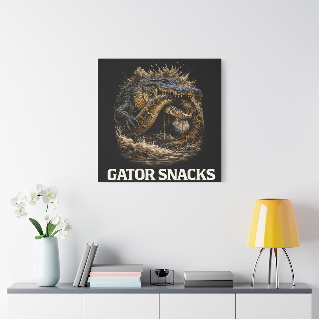 “Gator Snacks” Canvas — Survival of the Strongest