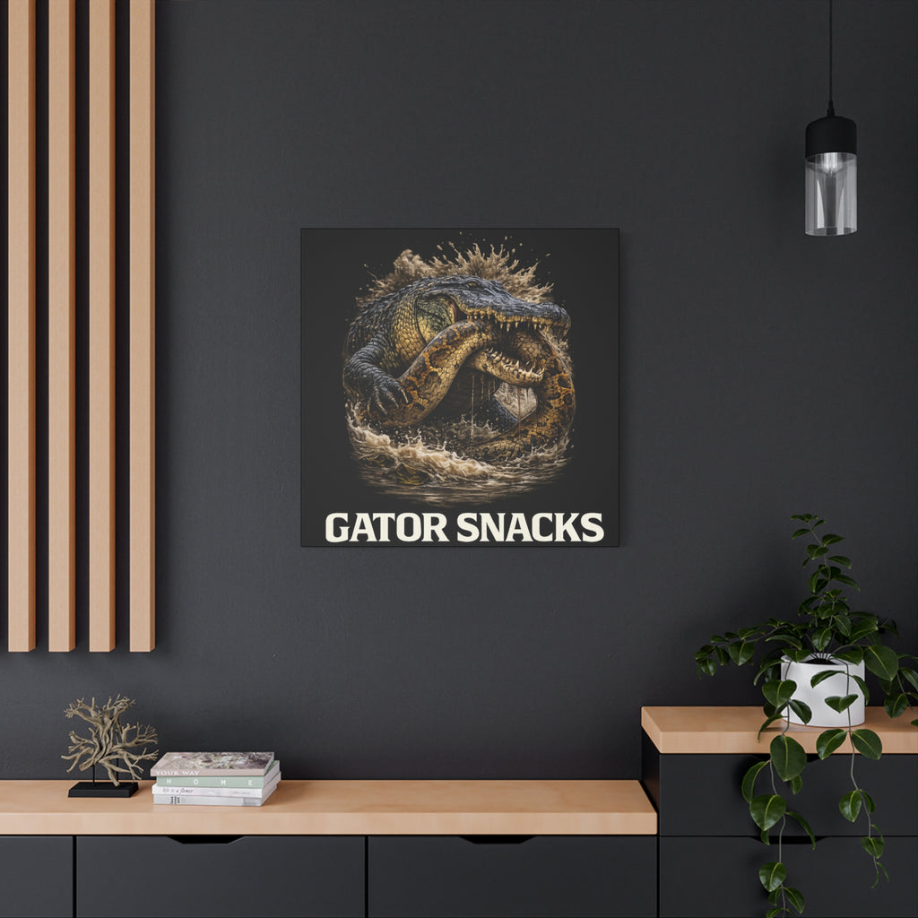 “Gator Snacks” Canvas — Survival of the Strongest