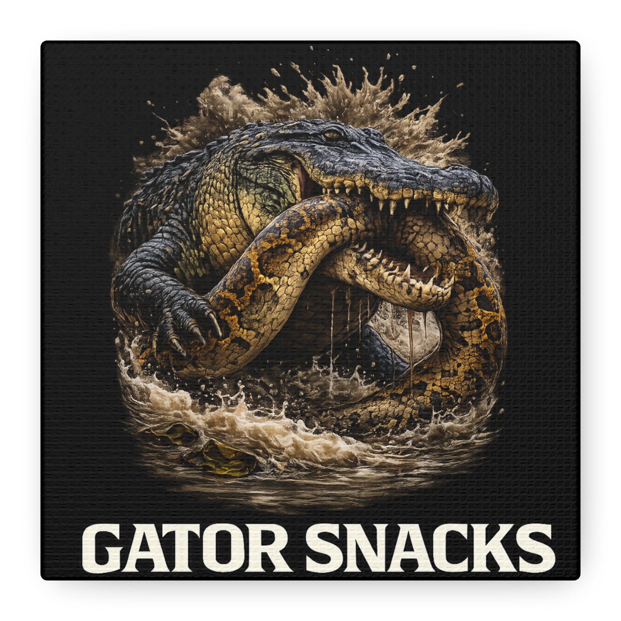 “Gator Snacks” Canvas — Survival of the Strongest