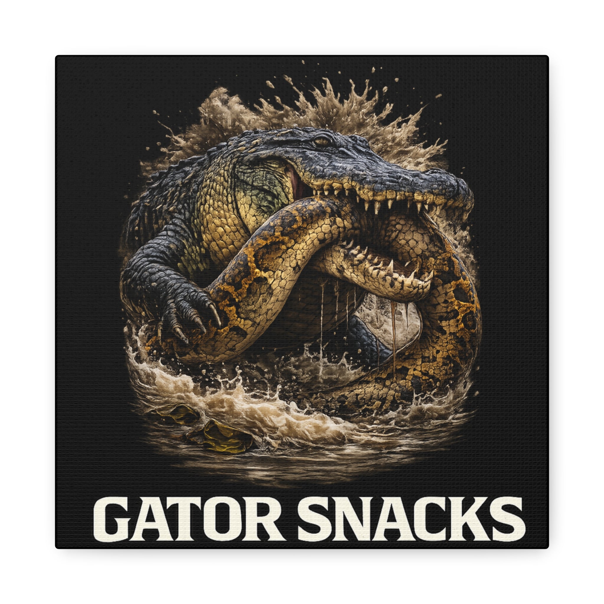 “Gator Snacks” Canvas — Survival of the Strongest