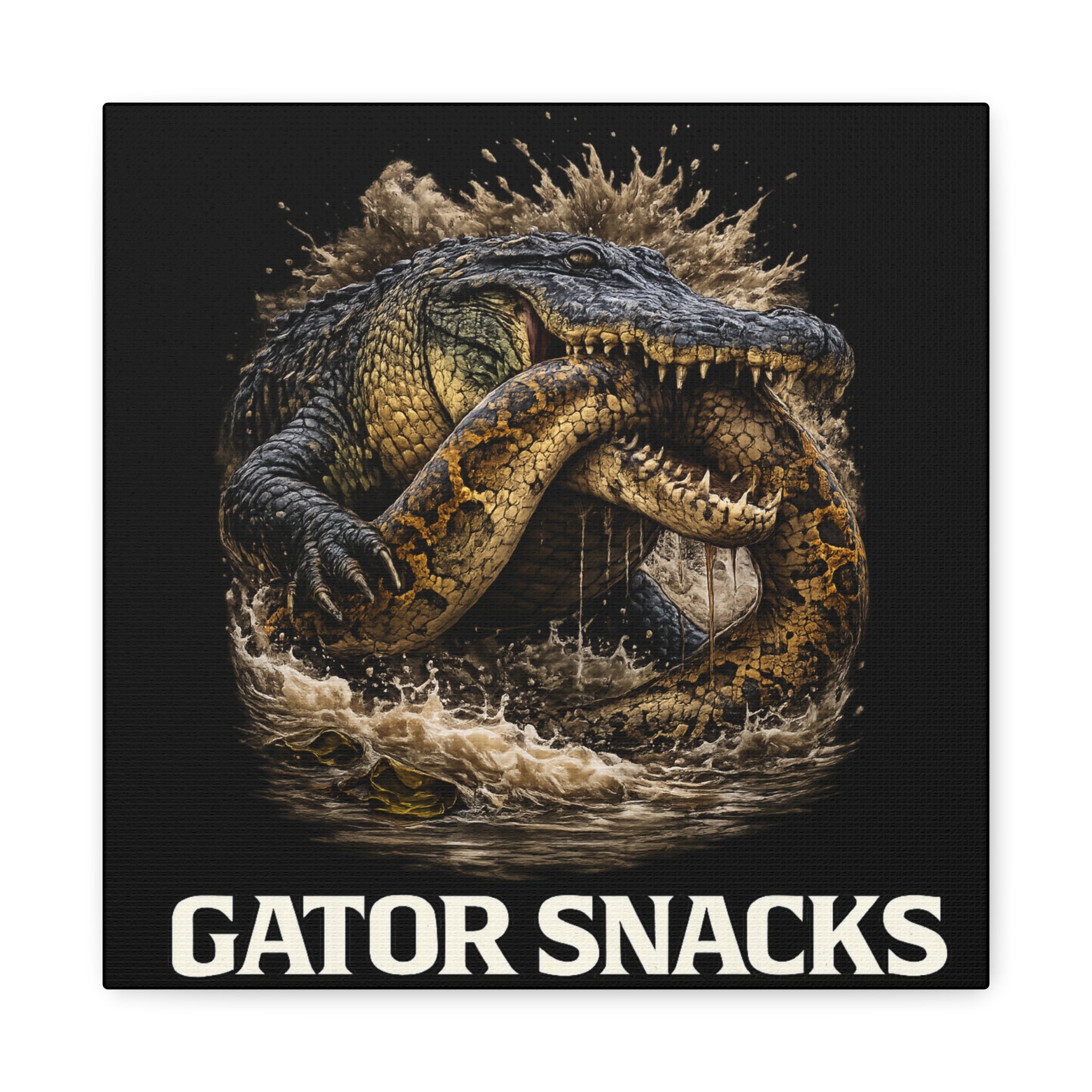 “Gator Snacks” Canvas — Survival of the Strongest