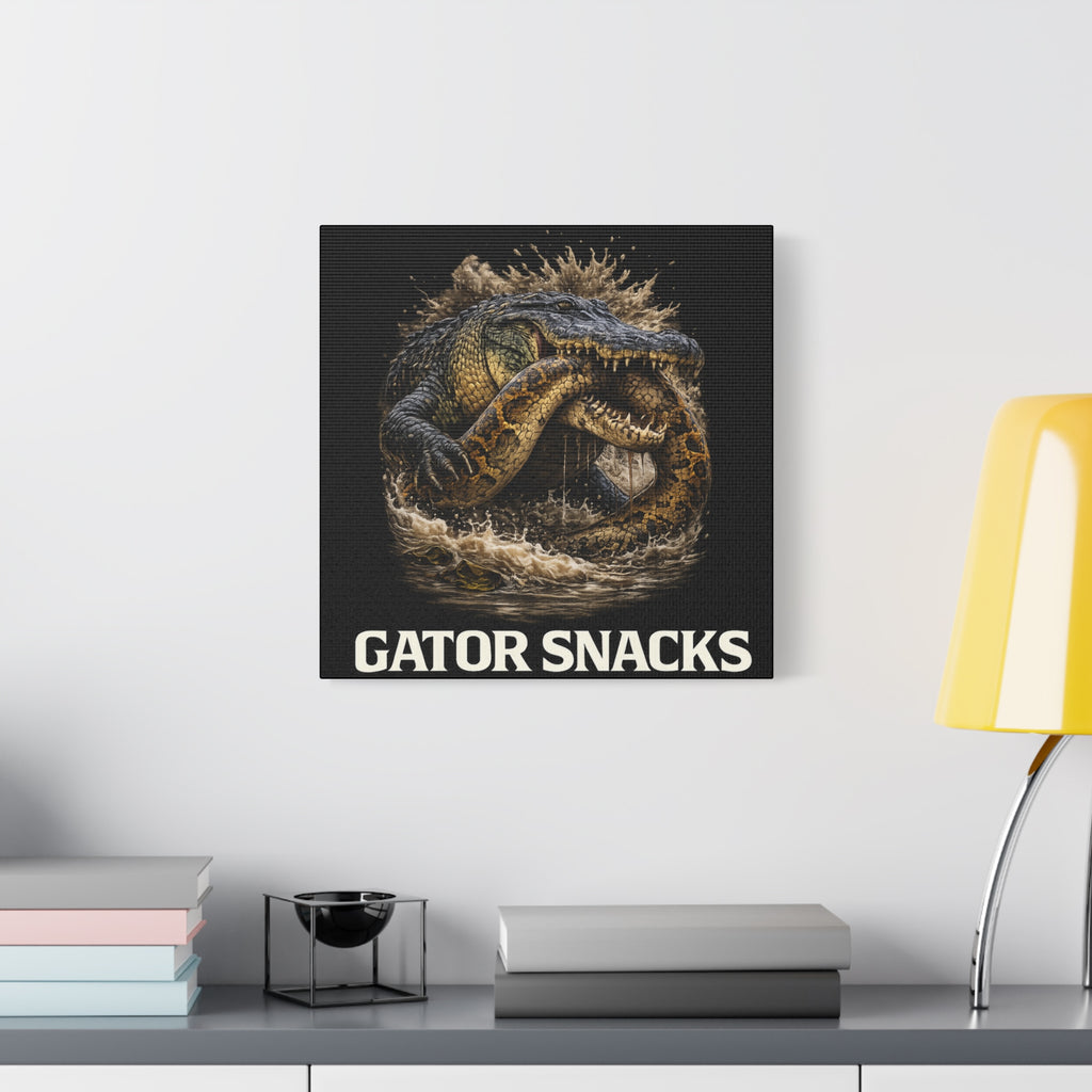 “Gator Snacks” Canvas — Survival of the Strongest