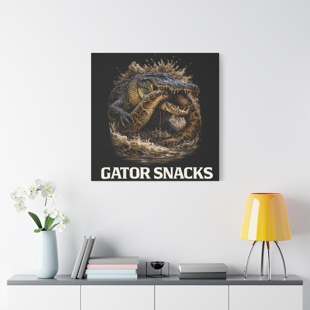 “Gator Snacks” Canvas — Survival of the Strongest