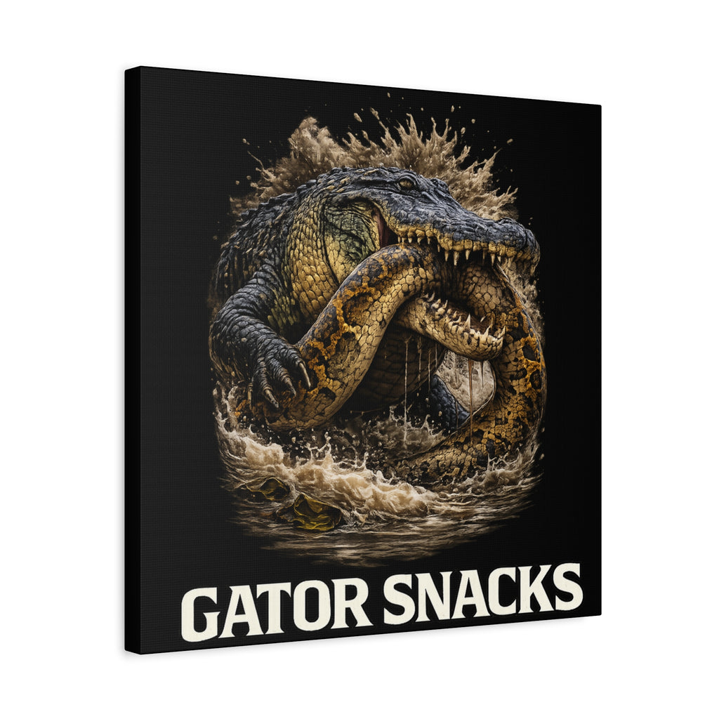 “Gator Snacks” Canvas — Survival of the Strongest