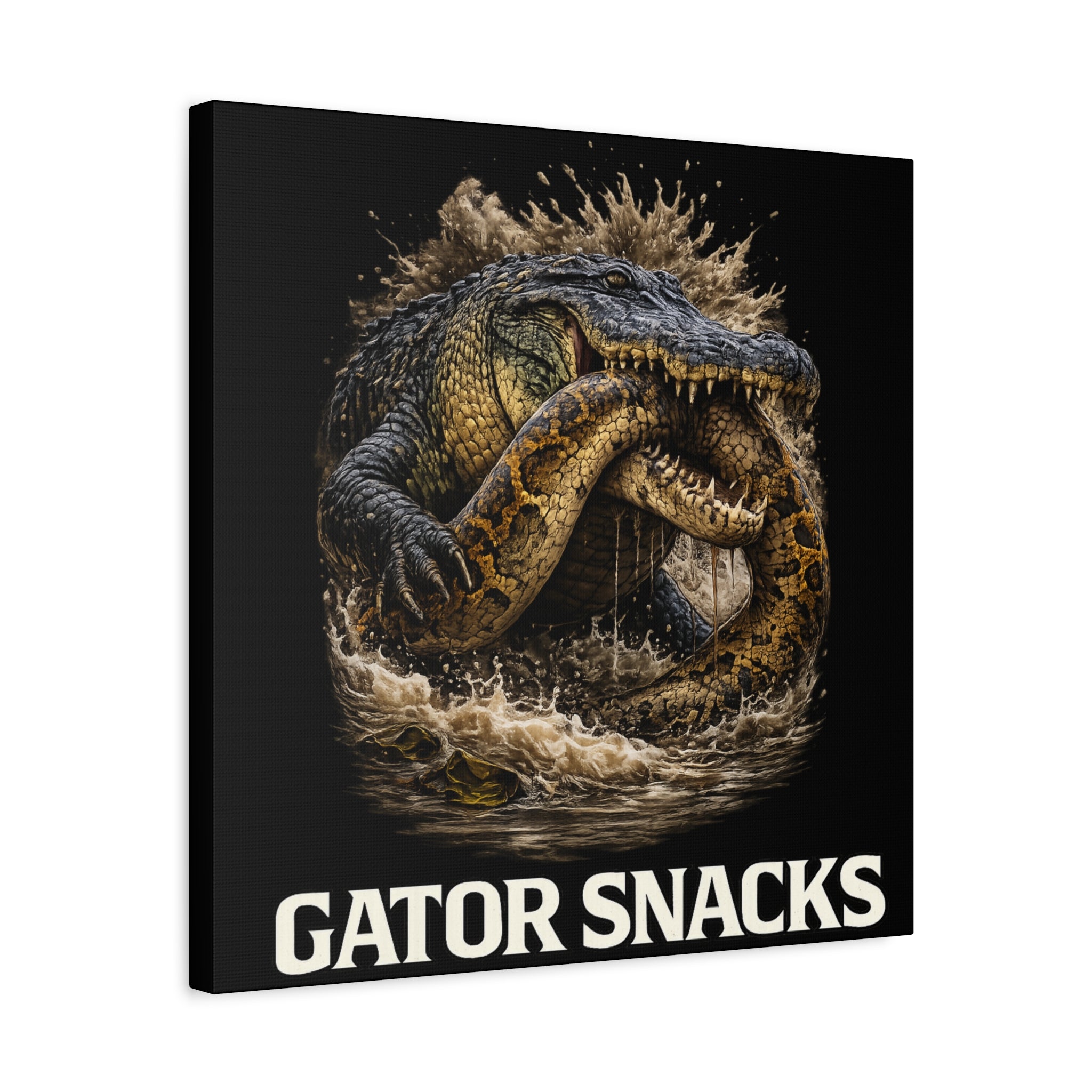 “Gator Snacks” Canvas — Survival of the Strongest