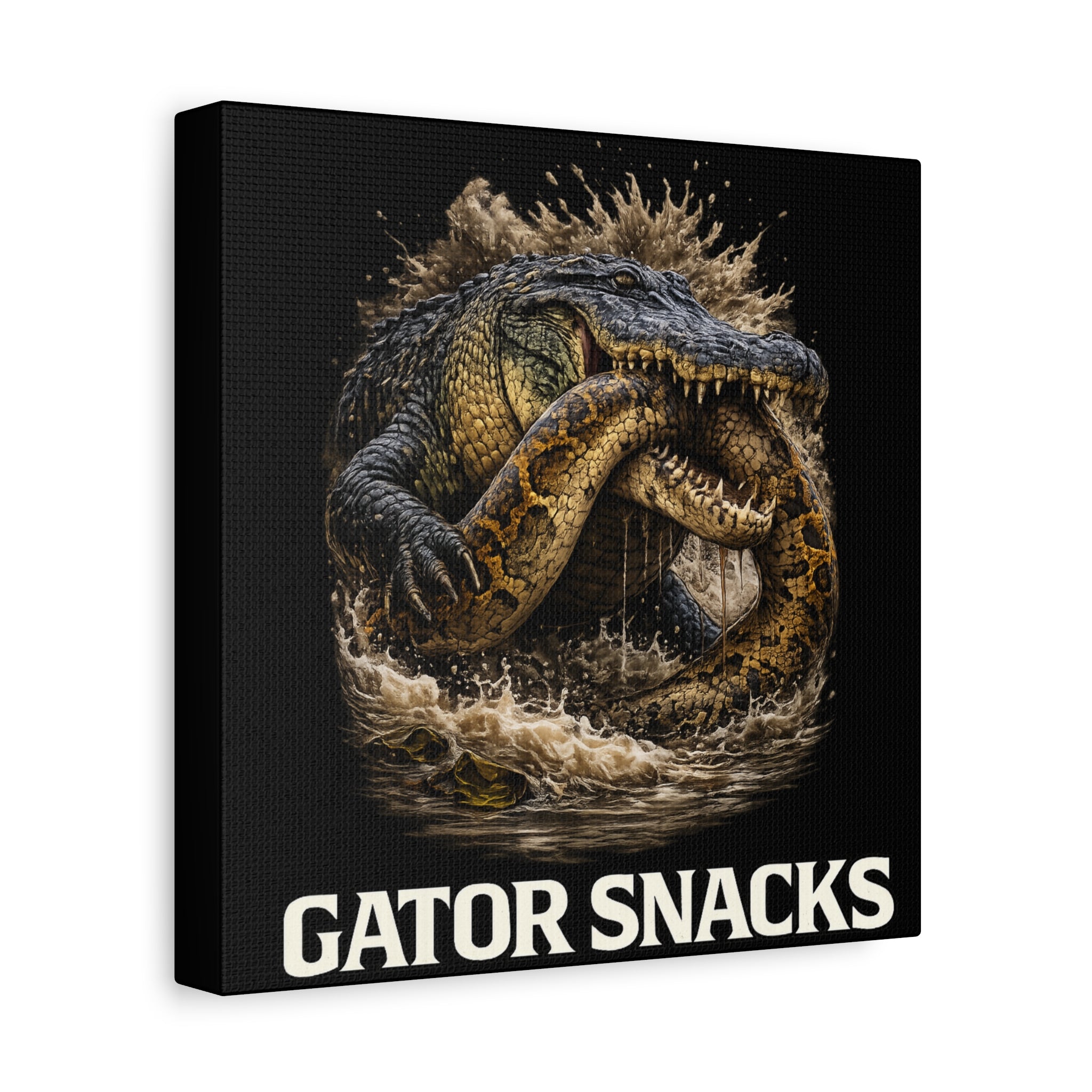 “Gator Snacks” Canvas — Survival of the Strongest