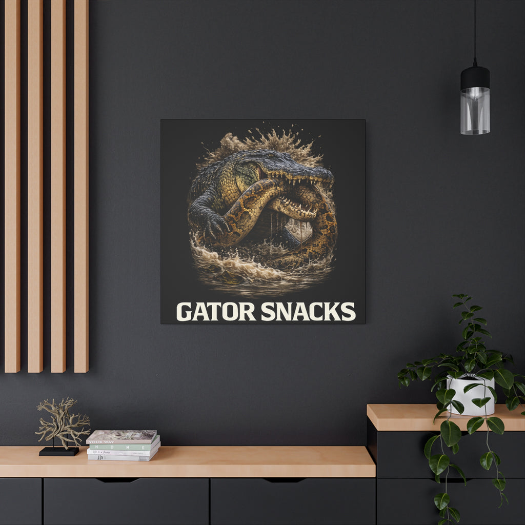 “Gator Snacks” Canvas — Survival of the Strongest