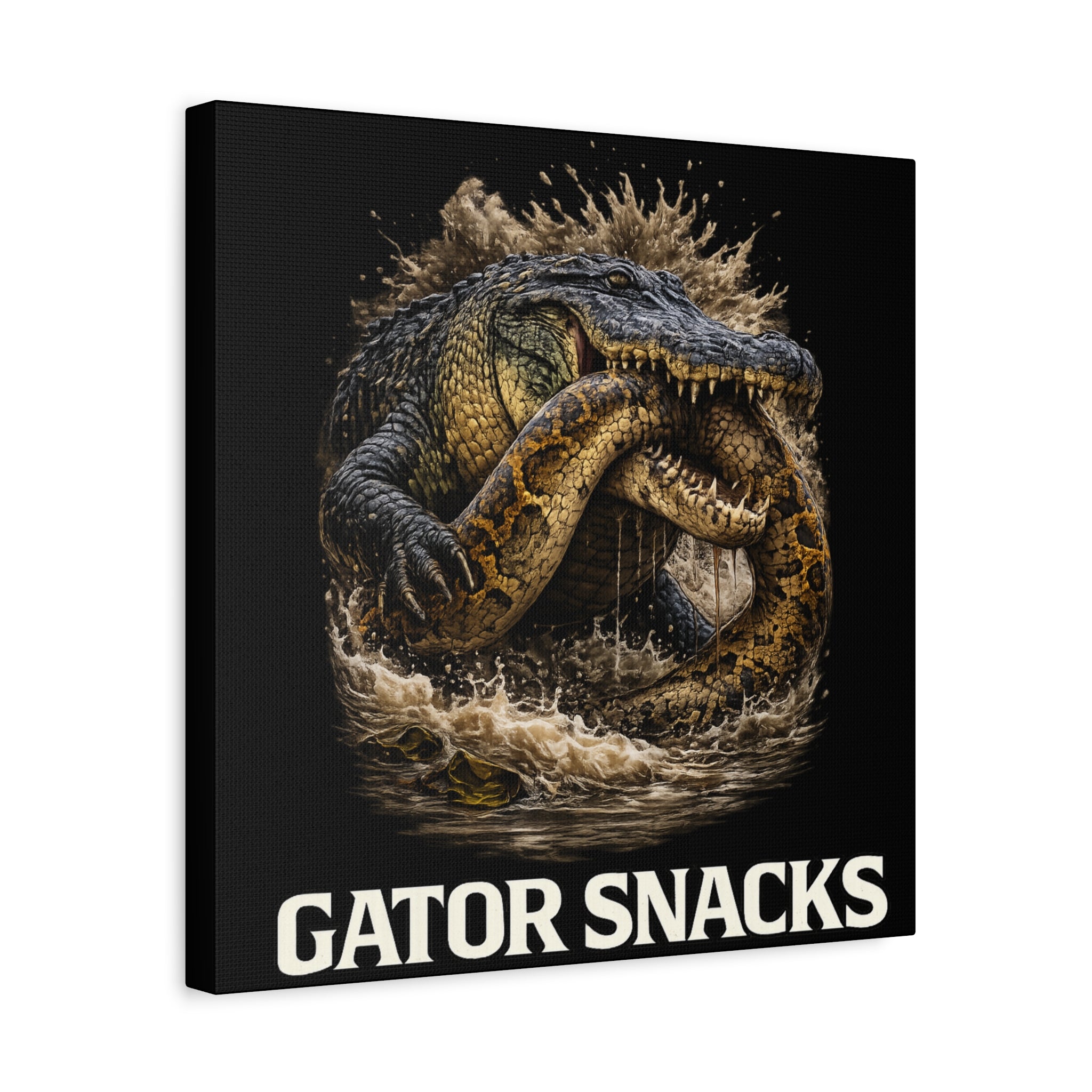 “Gator Snacks” Canvas — Survival of the Strongest