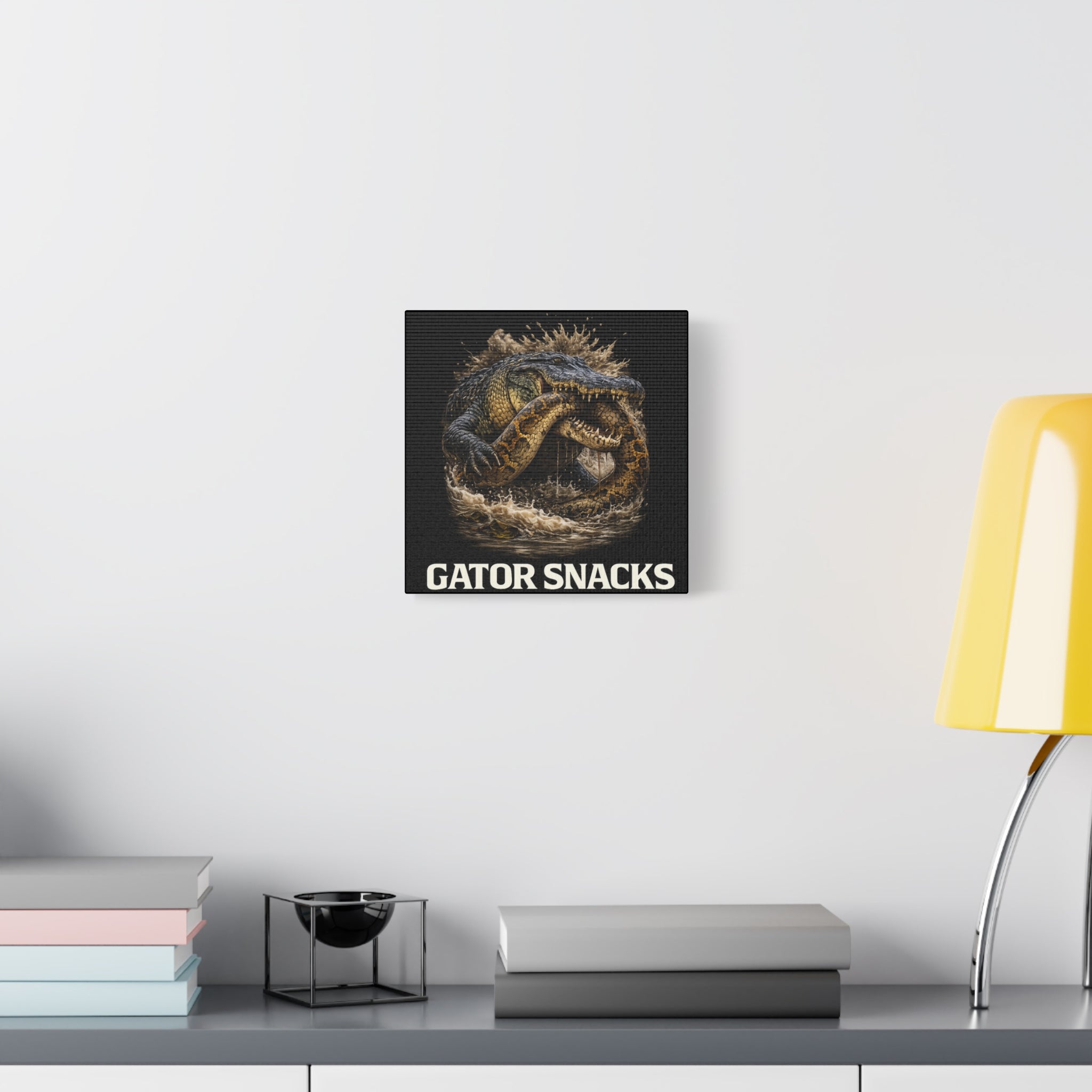 “Gator Snacks” Canvas — Survival of the Strongest