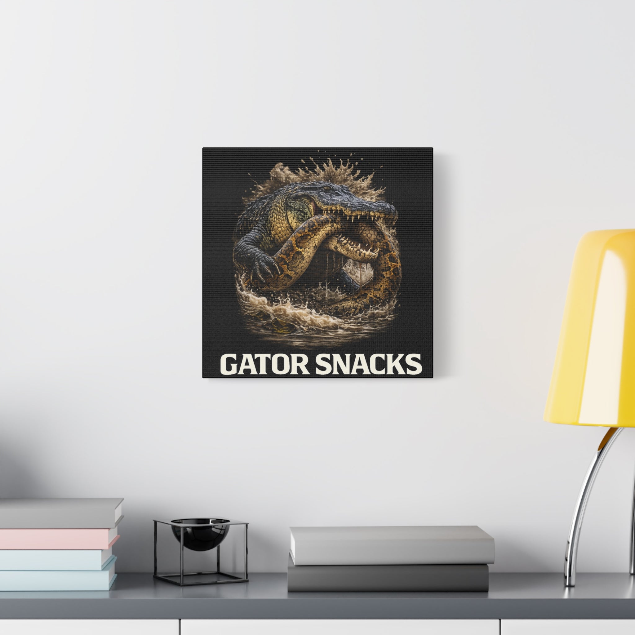 “Gator Snacks” Canvas — Survival of the Strongest