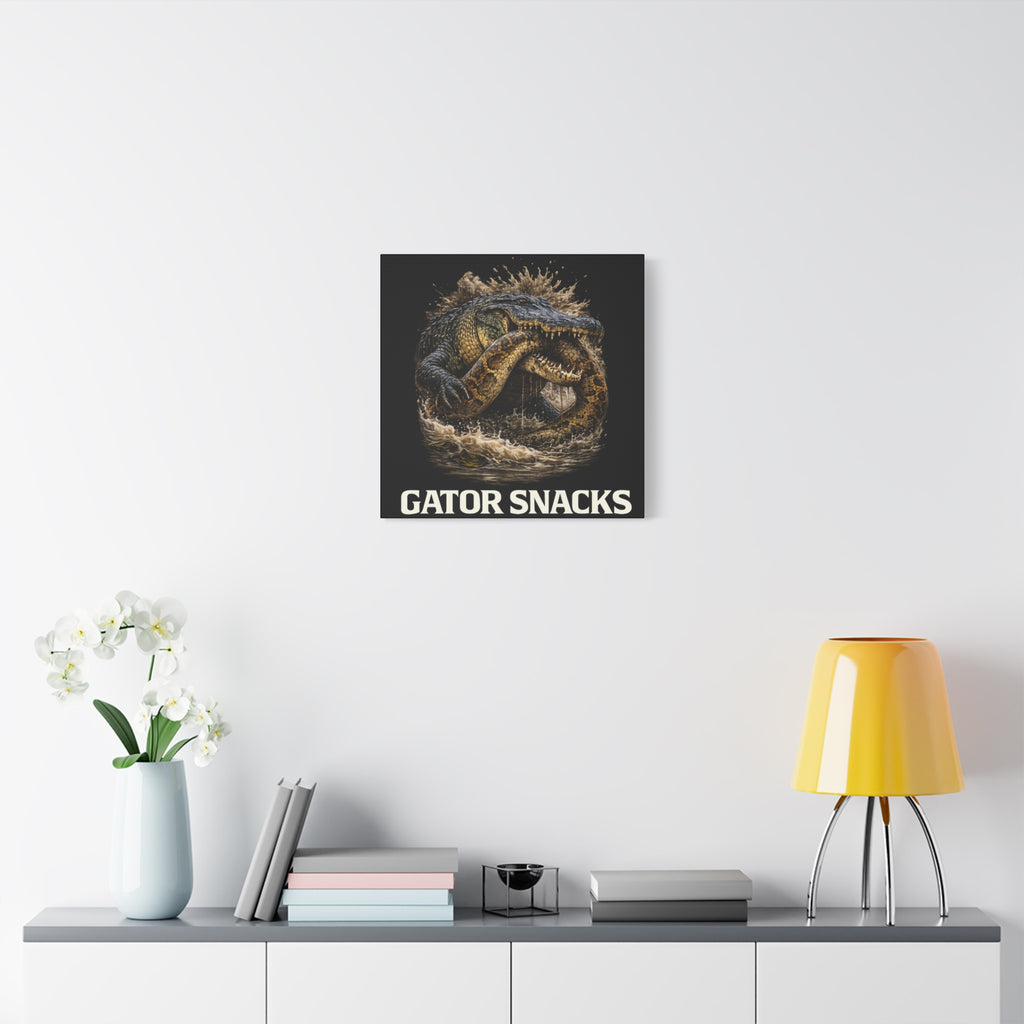 “Gator Snacks” Canvas — Survival of the Strongest