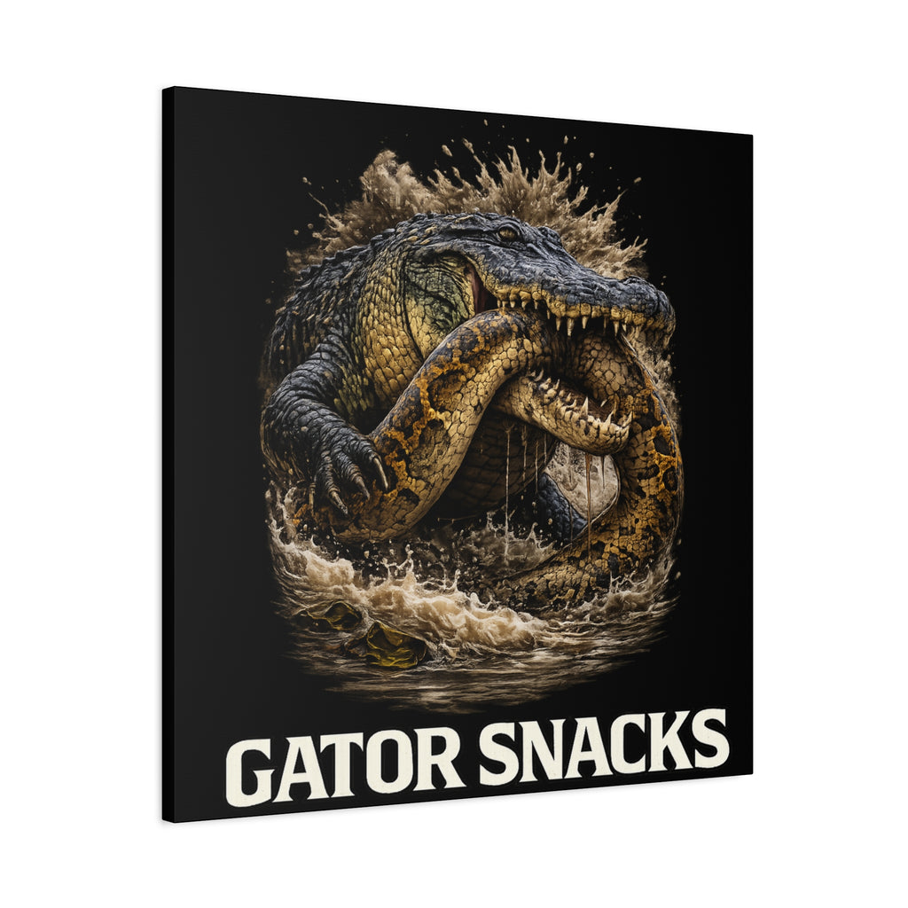 “Gator Snacks” Canvas — Survival of the Strongest