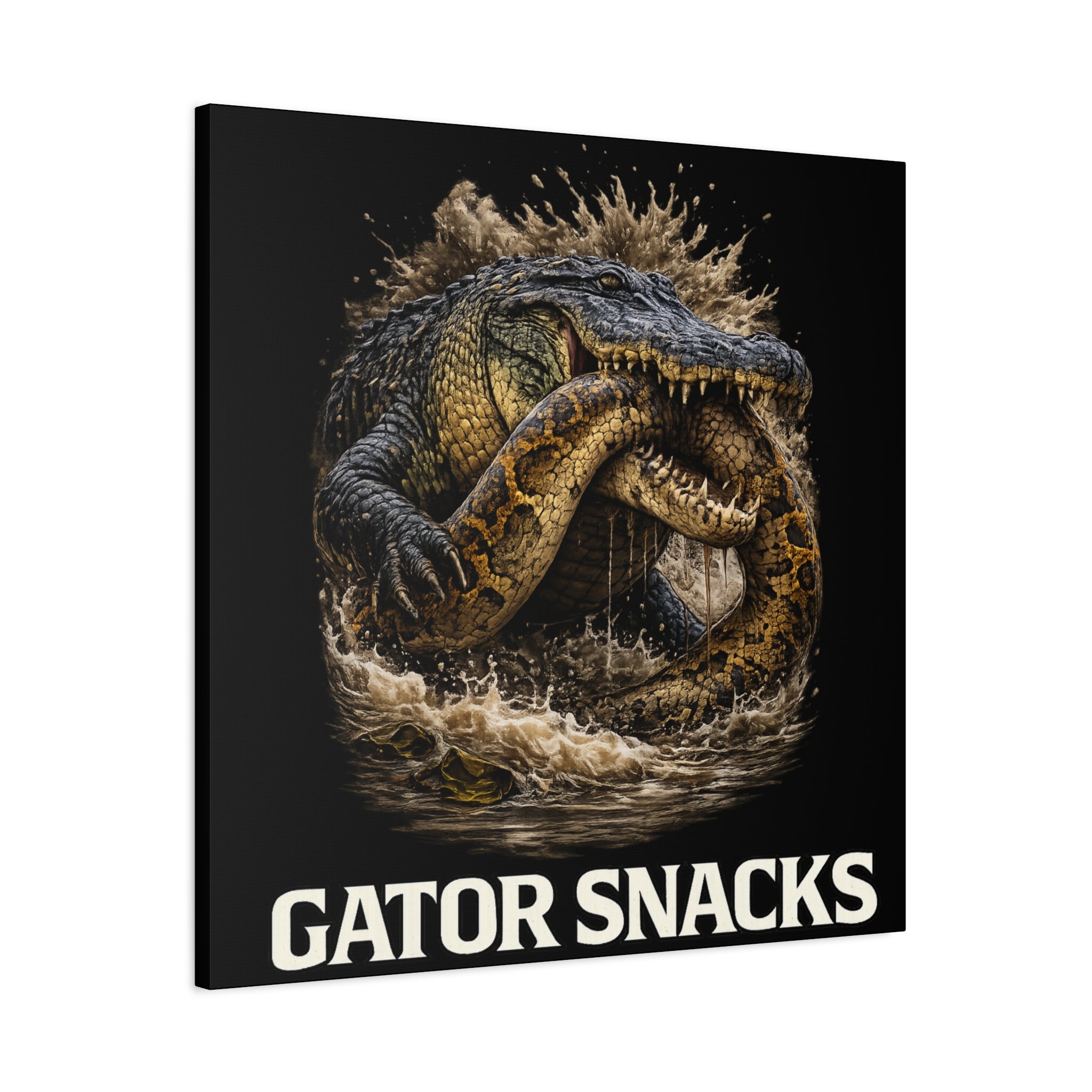 “Gator Snacks” Canvas — Survival of the Strongest
