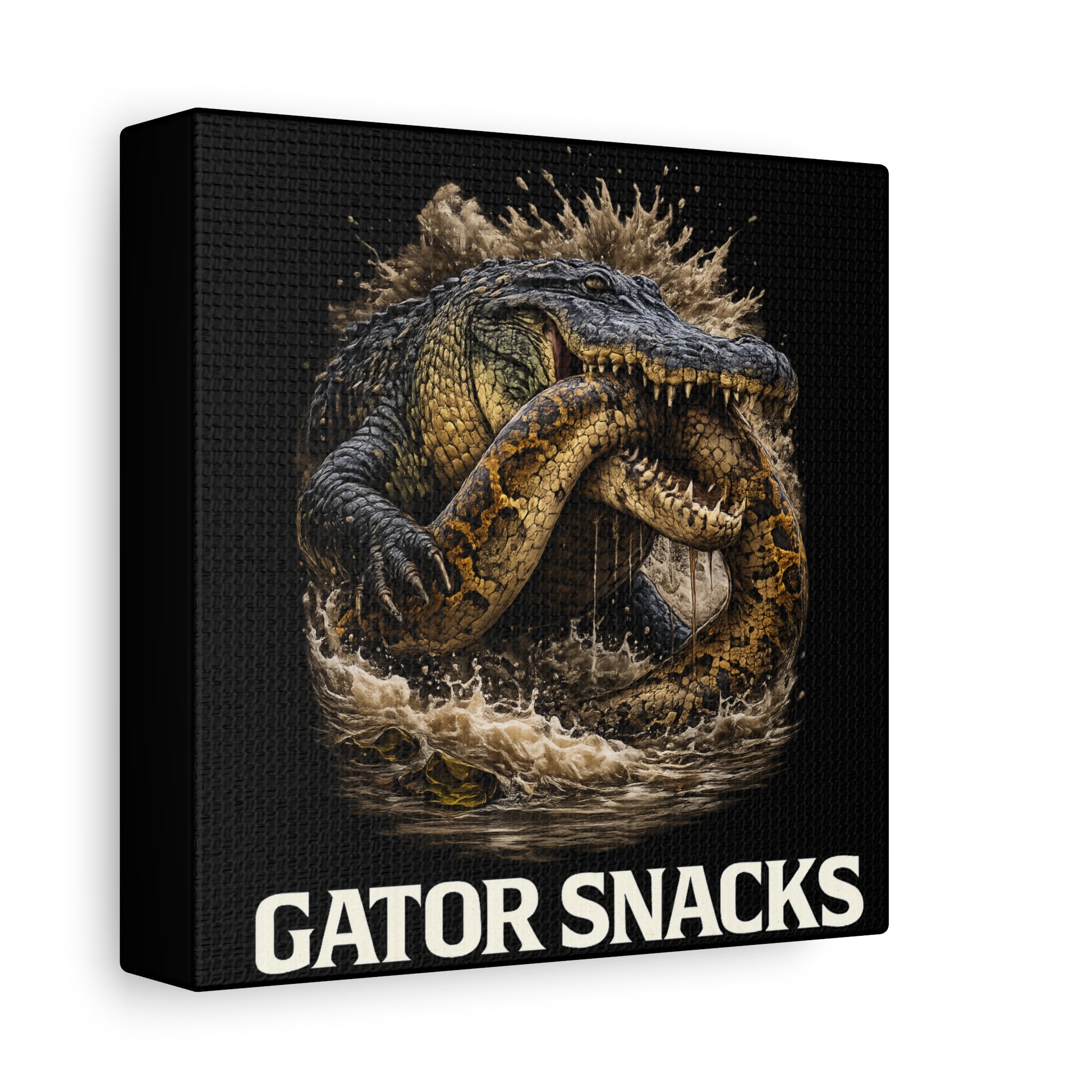 “Gator Snacks” Canvas — Survival of the Strongest