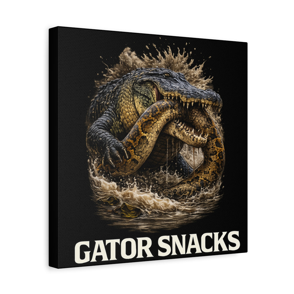 “Gator Snacks” Canvas — Survival of the Strongest