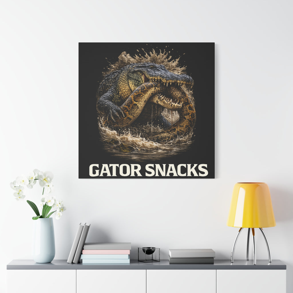 “Gator Snacks” Canvas — Survival of the Strongest