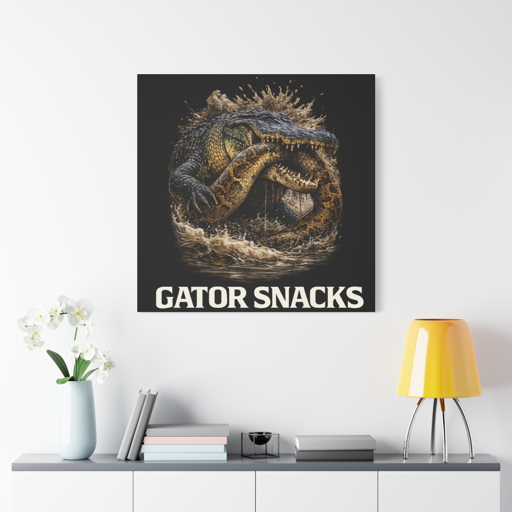 “Gator Snacks” Canvas — Survival of the Strongest